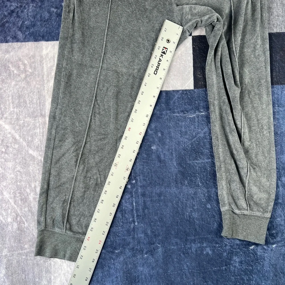 Polo Ralph Lauren‎ Mens Gray Velour Jogger Pant Sweatpants Medium Gray Heather